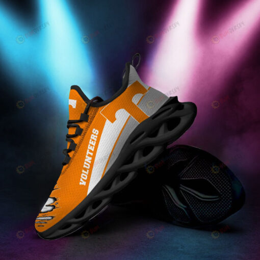 Tennessee Volunteers Logo Torn Pattern 3D Max Soul Sneaker Shoes