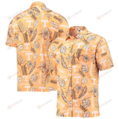 Tennessee Volunteers Tennessee Orange Vintage Floral Button-Up Hawaiian Shirt