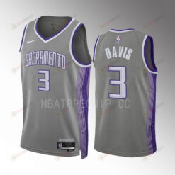 Terence Davis 3 2022-23 Sacramento Kings Grey City Edition Jersey Swingman