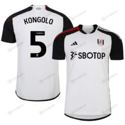 Terence Kongolo 5 Fulham FC 2023-24 EFL Home Men Jersey - White