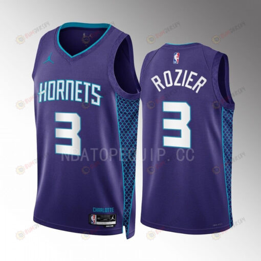 Terry Rozier 3 2022-23 Charlotte Hornets Purple Statement Edition Men Jersey Swingman