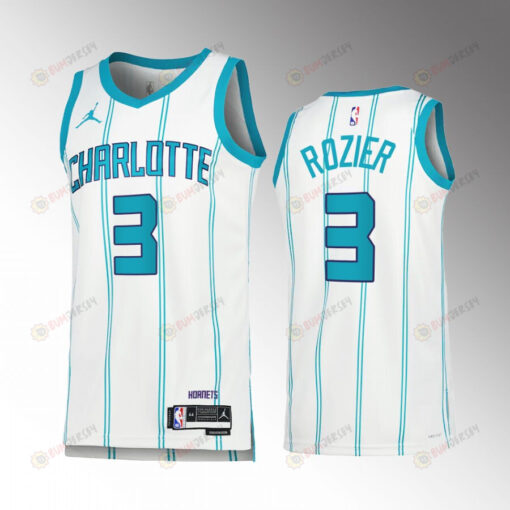 Terry Rozier 3 2022-23 Charlotte Hornets White Association Edition Jersey Swingman