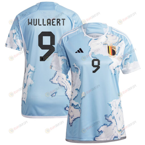 Tessa Wullaert 9 Belgium 2023 National Team Away Jersey - Women