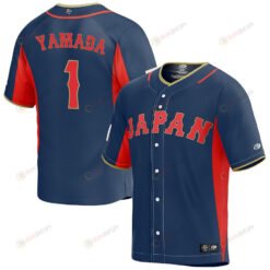Tetsuto Yamada 1 Japan Baseball 2023 World Baseball Classic Jersey - Navy