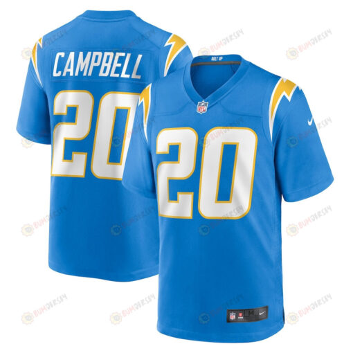 Tevaughn Campbell 20 Los Angeles Chargers Game Player Jersey - Powder Blue