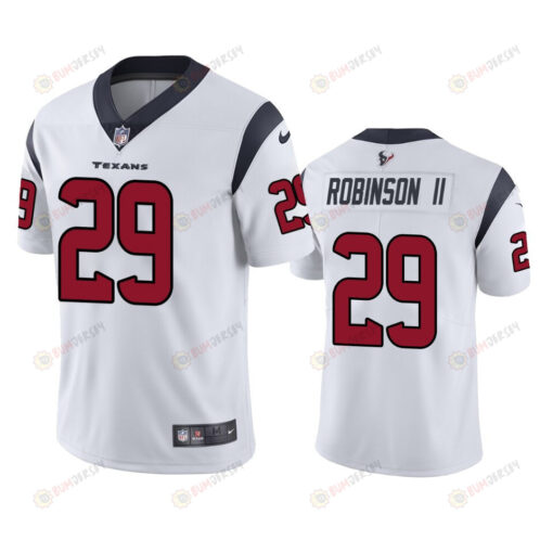 Texans Reggie Robinson II 29 Vapor Limited White Jersey