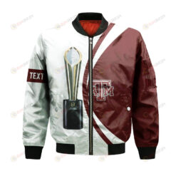 Texas A&M Aggies Bomber Jacket 3D Printed 2022 National Champions Legendary