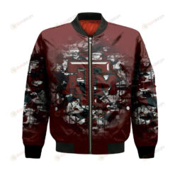 Texas A&M Aggies Bomber Jacket 3D Printed Camouflage Vintage