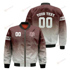Texas A&M Aggies Fadded Bomber Jacket 3D Printed
