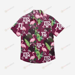 Texas A&M Aggies Floral Button Up Hawaiian Shirt