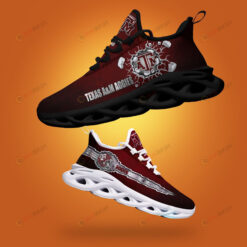 Texas A&M Aggies Logo Broken Pattern 3D Max Soul Sneaker Shoes