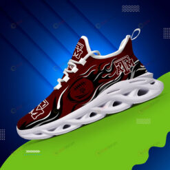 Texas A&M Aggies Logo Fireball Pattern 3D Max Soul Sneaker Shoes