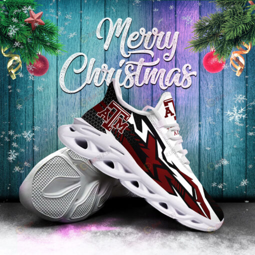 Texas A&M Aggies Logo Unique Red Pattern 3D Max Soul Sneaker Shoes