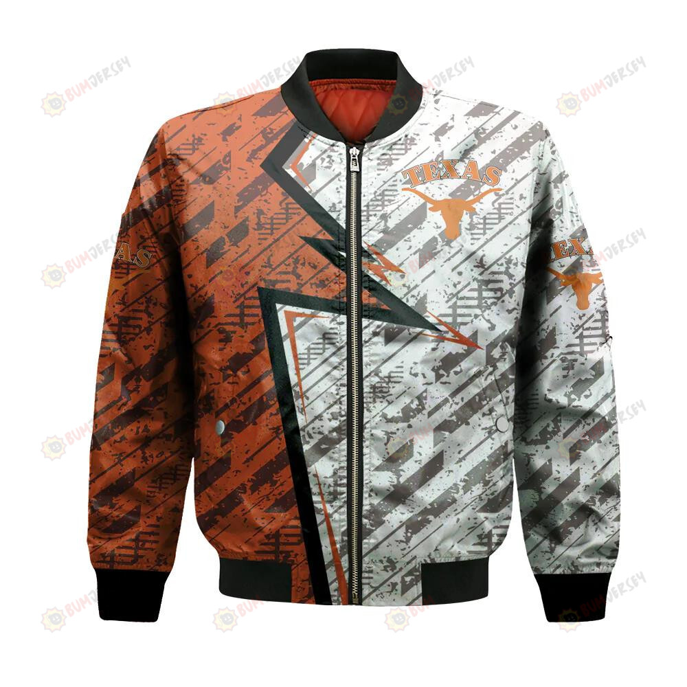 Texas Longhorns Bomber Jacket 3D Printed Abstract Pattern Sport