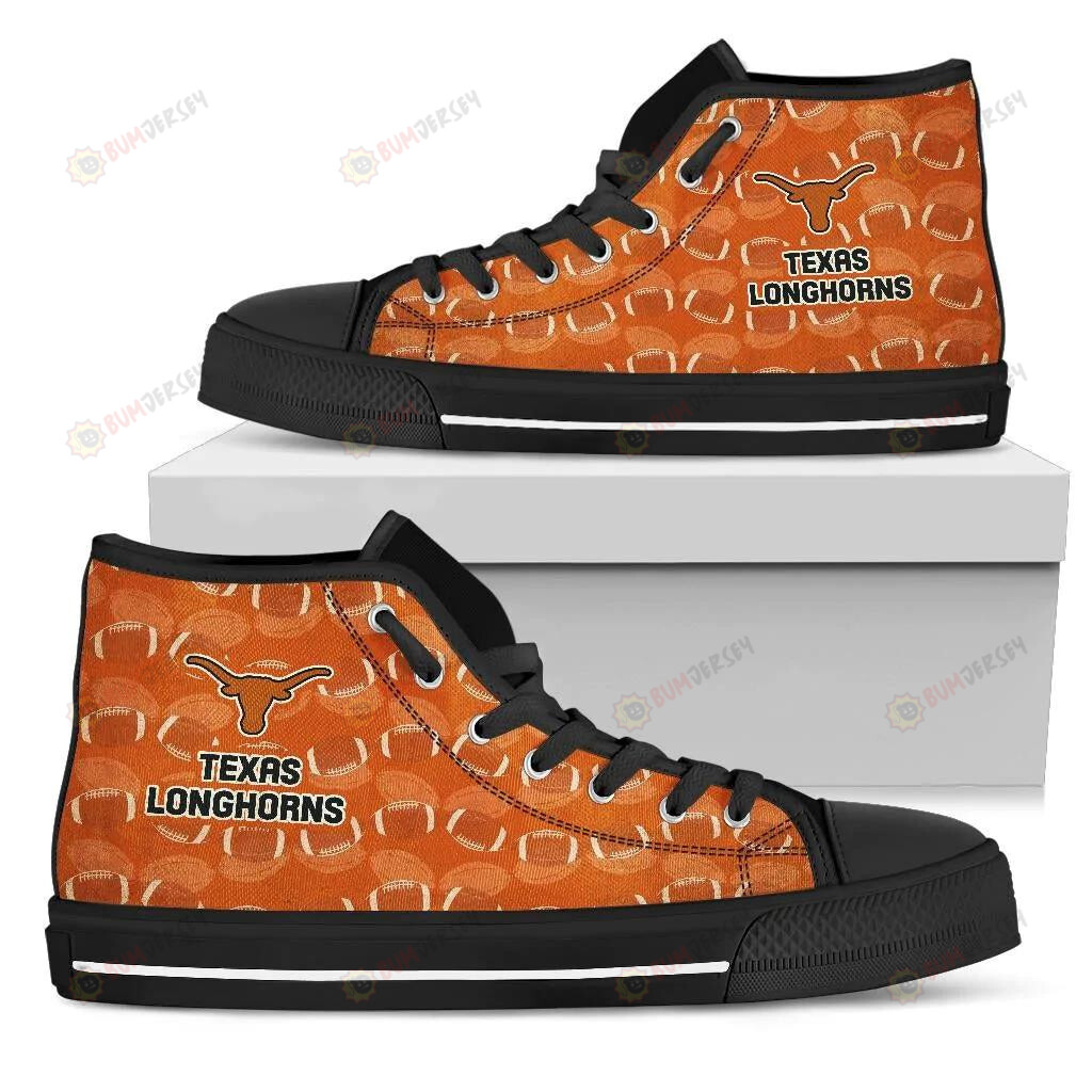 Texas Longhorns High Top Shoes Logo Mix Ball