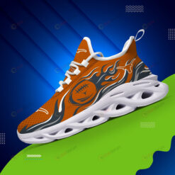 Texas Longhorns Logo Fireball Pattern 3D Max Soul Sneaker Shoes