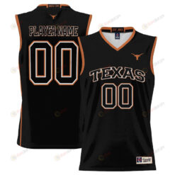 Texas Longhorns NIL Men Basketball Custom Jersey - Black