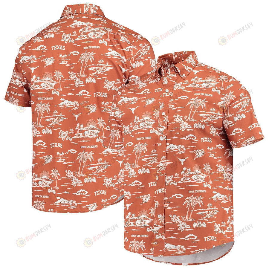 Texas Longhorns Texas Orange Classic Hawaiian Shirt