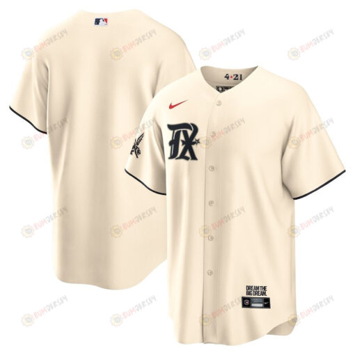 Texas Rangers 2023 City Connect Men Jersey - Cream