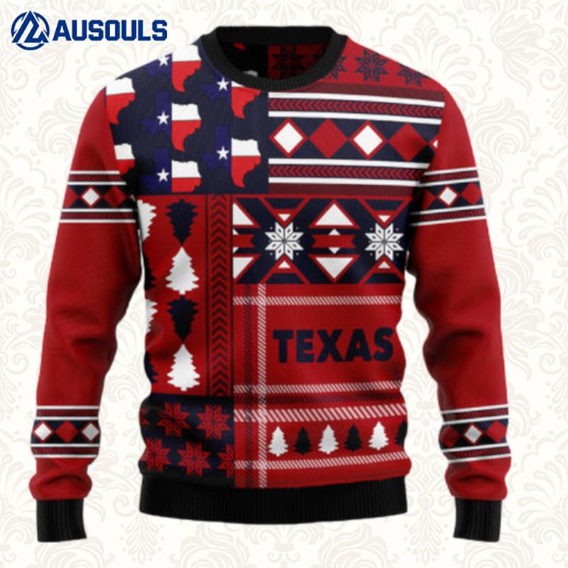 Texas Red Pattern Ugly Sweaters For Men Women Unisex
