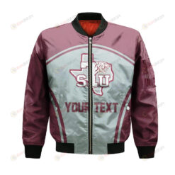 Texas Southern Tigers Bomber Jacket 3D Printed Custom Text And Number Curve Style Sport