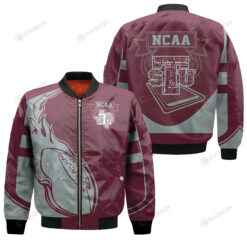 Texas Southern Tigers Bomber Jacket 3D Printed - Fire Football