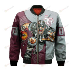 Texas Southern Tigers Bomber Jacket 3D Printed Football