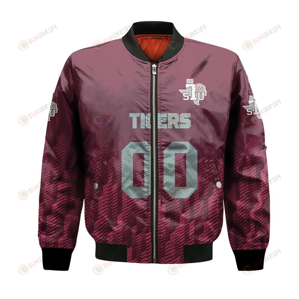 Texas Southern Tigers Bomber Jacket 3D Printed Team Logo Custom Text And Number