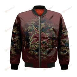 Texas State Bobcats Bomber Jacket 3D Printed Camouflage Vintage