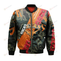 Texas State Bobcats Bomber Jacket 3D Printed Sport Style Keep Go on