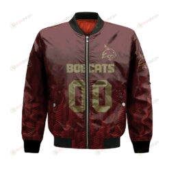 Texas State Bobcats Bomber Jacket 3D Printed Team Logo Custom Text And Number