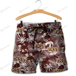 Texas State Bobcats Men Shorts Tropical Seamless