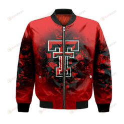 Texas Tech Red Raiders Bomber Jacket 3D Printed Camouflage Vintage