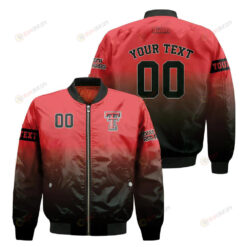 Texas Tech Red Raiders Fadded Bomber Jacket 3D Printed