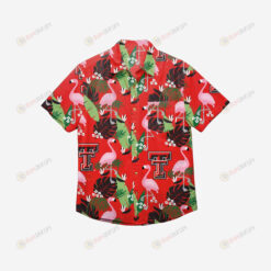 Texas Tech Red Raiders Floral Button Up Hawaiian Shirt