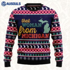 That Woman From Michigan Ugly Sweaters For Men Women Unisex