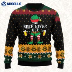 The Beer Lover Elf Ugly Sweaters For Men Women Unisex