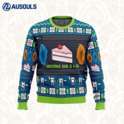 The Christmas Cake Is A Lie Portal 2 Ugly Sweaters For Men Women Unisex