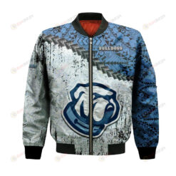 The Citadel Bulldogs Bomber Jacket 3D Printed Grunge Polynesian Tattoo