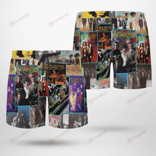 The Doors Rock Band Albums Hawaiian Shorts Summer Shorts Men Shorts - Print Shorts