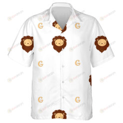 The House Mascot Lion With Letter G Hawaiian Shirt