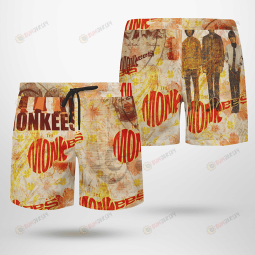 The Monkees Rock Band Hawaiian Shorts Summer Shorts Men Shorts - Print Shorts