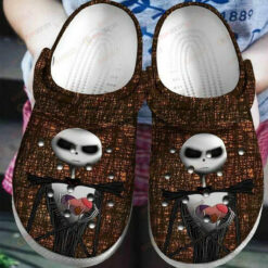 The Nightmare Before Christmas Heart Crocs Crocband Clog Comfortable Water Shoes - AOP Clog