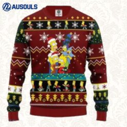 The Simpsons Knitted Christmas Xmas Ugly Sweaters For Men Women Unisex