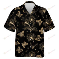 Theme Butterflies And Dandelions Of Gold Hawaiian Shirt