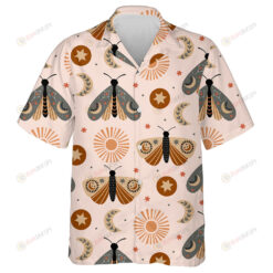 Theme Celestial Butterfly Moon And Sun Hawaiian Shirt