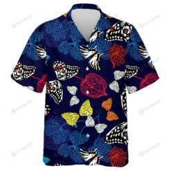 Theme Mystical Colorful Autumn Butterfly With Nature Hawaiian Shirt