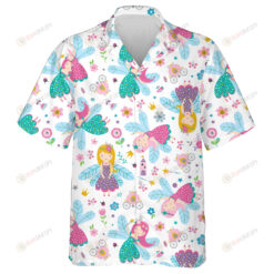 Theme Mystical Fairy Butterfly With Flowers Hawaiian Shirt