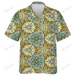 Theme Mystical Kaleidoscope Butterfly And Floral Hawaiian Shirt