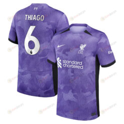 Thiago Alcantara 6 Liverpool 2023/24 Third Men Jersey - Purple